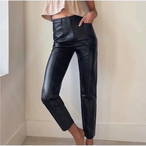 Aritzia Wilfred Rebel Vegan Leather Pants